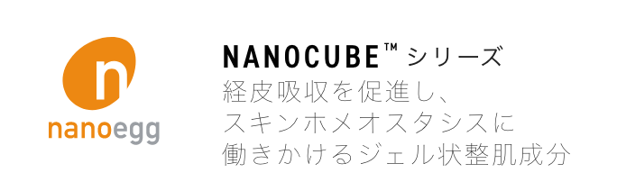 nanoegg NANOCUBEシリーズ 経皮吸収を促進し、スキンホメオスタシスに働きかけるジェル状整肌成分